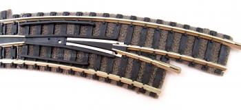 FL9175 Aiguillage courbe, commande manuelle, 111 mm